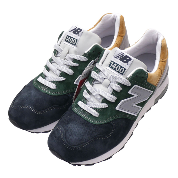 Giày New Balance J.Crew x 1400 Made in USA 'Green Navy Tan' M1400MUJ - Ảnh 2