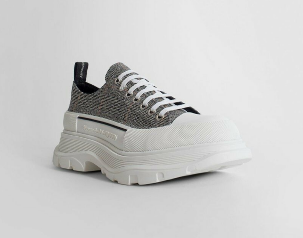 Giày Alexander McQueen Tread Slick Lace Up 'Black White' 652757-W4PE1-1071 - Ảnh 5