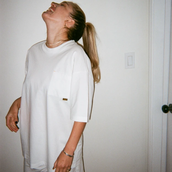 Áo Drew House Basic SS Pocket Tee White - Ảnh 3
