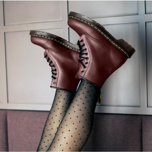 Giày Dr. Martens 1460 Pascal Virginia Cherry Red Boots 13512411 - Ảnh 3
