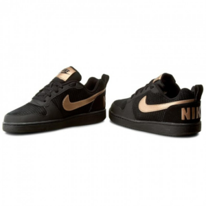 Alternative view of Giày Nike Court Borough Low Black Gold 861533-002