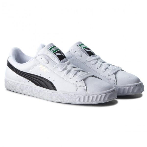 Giày Puma Basket Classic 'White Black' 354367-29 - Ảnh 2