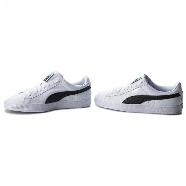 Giày Puma Basket Classic 'White Black' 354367-29 - Ảnh 3