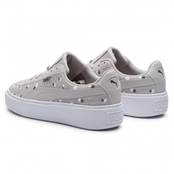 Giày Puma Suede Platform Dots Jr 'Silver Gray' 368991-02 - Ảnh 4