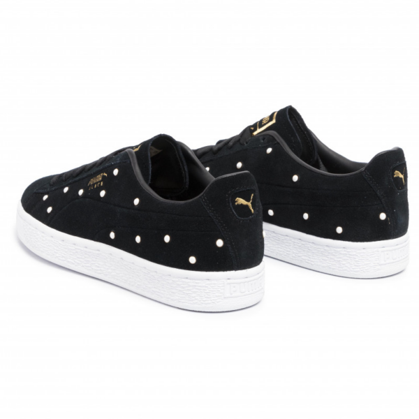 Giày Puma Suede Pearl Studs Wmns 'Black Puma Team Gold' 369934-01 - Ảnh 5