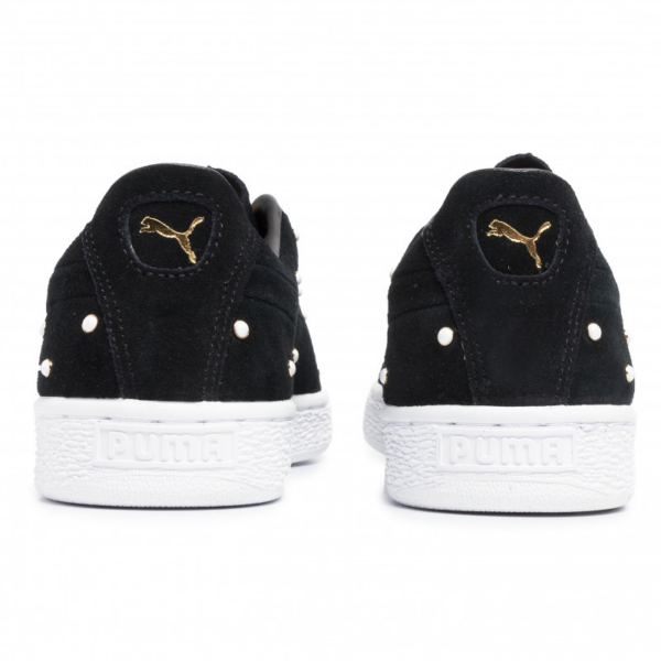 Giày Puma Suede Pearl Studs Wmns 'Black Puma Team Gold' 369934-01 - Ảnh 6