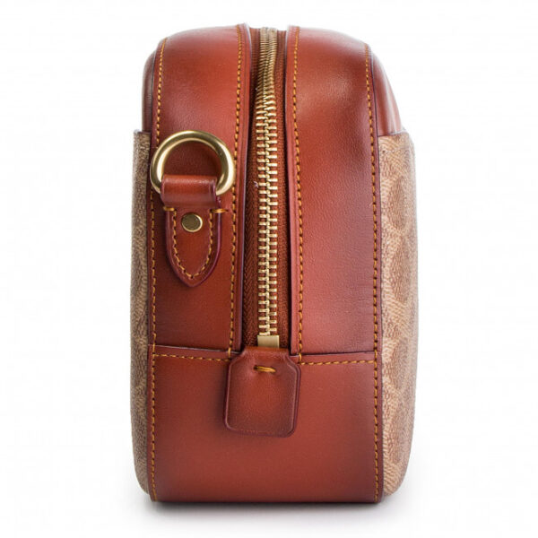 Túi Coach Camera Bag In Signature Canvas 31208 B4 RUST - Ảnh 2