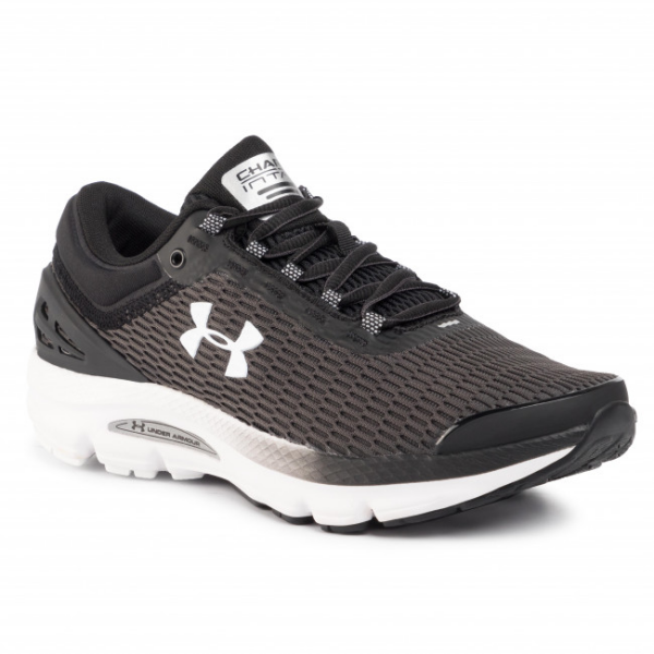 Giày Under Armour Charged Intake 3 Black White 3021229-004 - Ảnh 2
