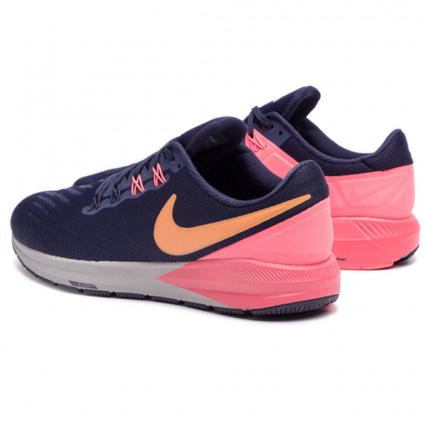 Giày Nike Air Zoom Structure 22 'Blackened Blue Orange' AA1636-400 - Ảnh 3