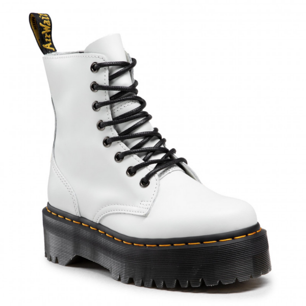 Giày Dr.Martens JADON Polished Smooth White 15265100 - Ảnh 8