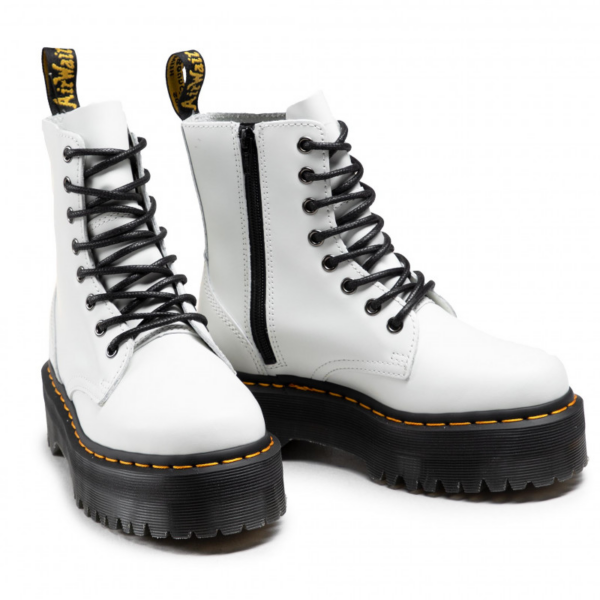 Giày Dr.Martens JADON Polished Smooth White 15265100 - Ảnh 5