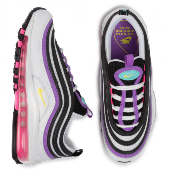 Giày Nike Air Max 97 'White Dynamic Yellow Violet' 921826-106 - Ảnh 5