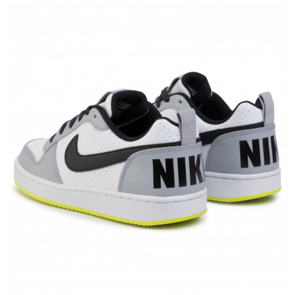 Giày Nike Court Borough Low White Black Wolf Grey (GS) 839985-104 - Ảnh 2