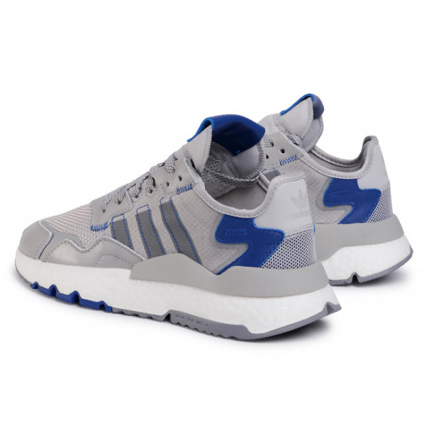 Giày Adidas Nite Jogger Grey Two Collegiate Royale FW2056 - Ảnh 3