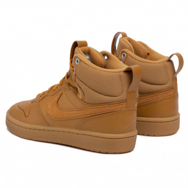 Giày Nike Court Borough Mid 2 Boot GS 'Wheat' BQ5440-700 - Ảnh 3