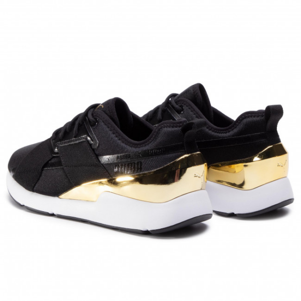 Giày Puma Wmns Muse X-2 Metallic 'Black Team Gold' 370838-07 - Ảnh 3