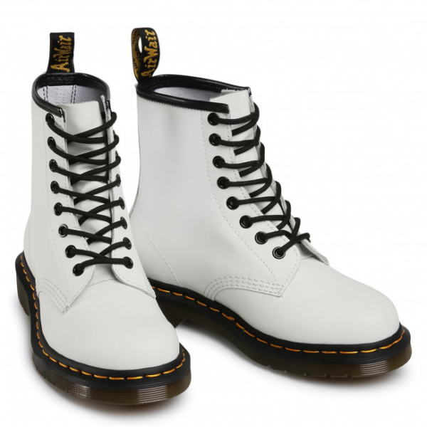 Giày Dr. Martens 1460 White Smooth Leather Boots 11822100 - Ảnh 7