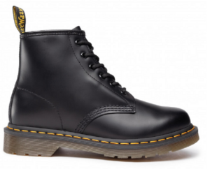 Giày Dr. Martens 101 Black Smooth Leather Lace Up Boots 26230001