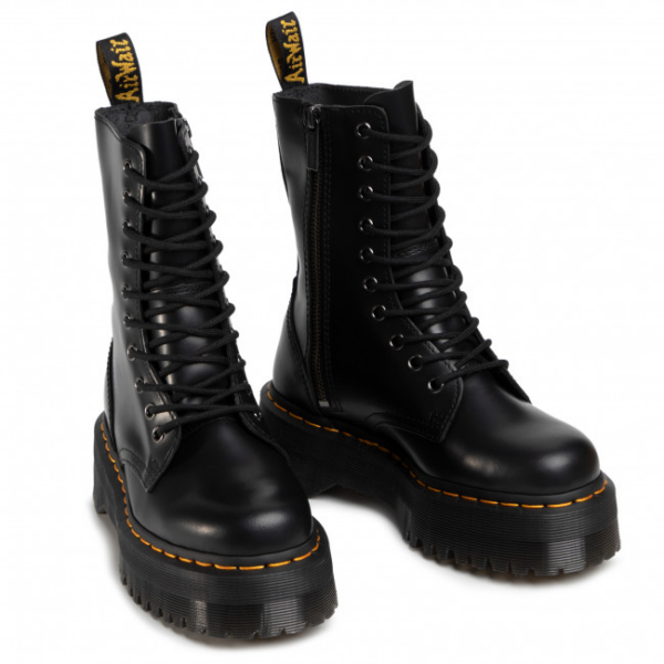 Giày Dr. Martens Jadon Hi Smooth Leather Black 25565001 - Ảnh 3