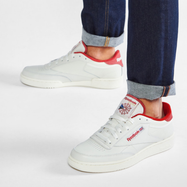 Giày Reebok Club C 85 'White Red' FY9424 - Ảnh 3