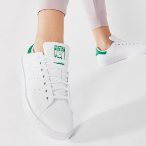 Alternative view of Giày Adidas Stan Smith Primegreen Big Kid 'White Green' FX7519