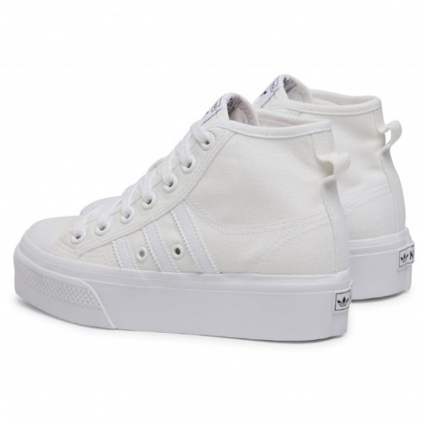 Giày Adidas Nizza Platform Mid Shoes White FY2782 - Ảnh 4