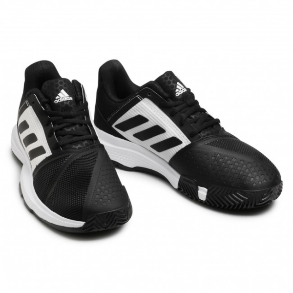 Giày Tennis Adidas CourtJam Bounce 'Black White' FX1497 - Ảnh 4