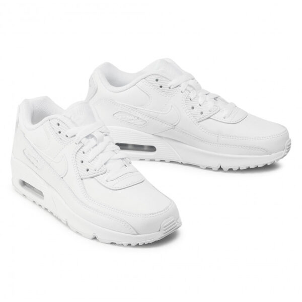 Giày Nike Air Max 90 Leather GS 'White' CD6864-100 - Ảnh 7