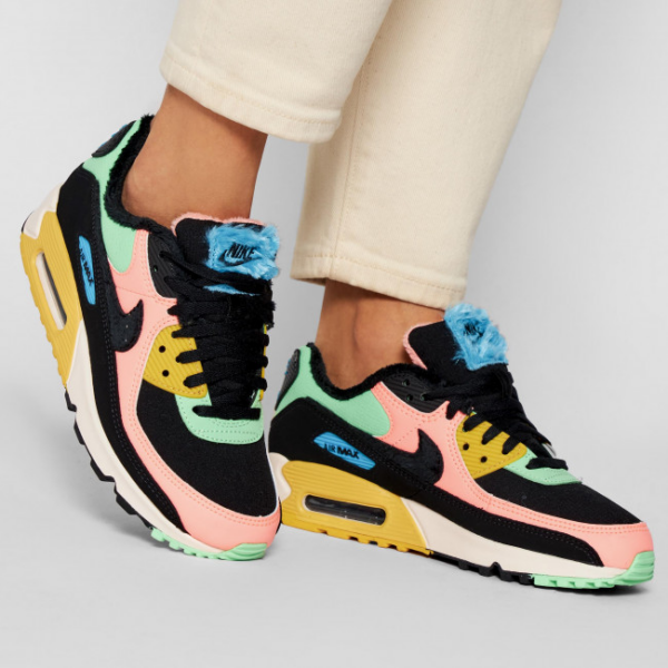 Giày Nike Wmns Air Max 90 'Fur Multicolor' CT1891-600 - Ảnh 2