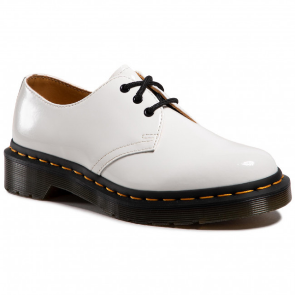 Giày Dr. Martens 1461 Patent Leather Oxford White 26754100 - Ảnh 5