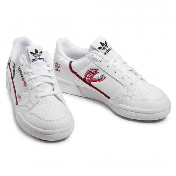 Giày Adidas Continental 80 J Młodzieżowe Białe FX6067 - Ảnh 4