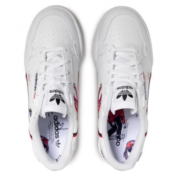 Giày Adidas Continental 80 J Młodzieżowe Białe FX6067 - Ảnh 6