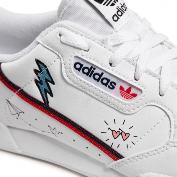 Giày Adidas Continental 80 J Młodzieżowe Białe FX6067 - Ảnh 8