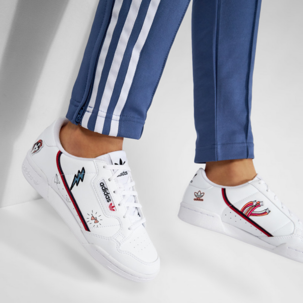 Giày Adidas Continental 80 J Młodzieżowe Białe FX6067 - Ảnh 2