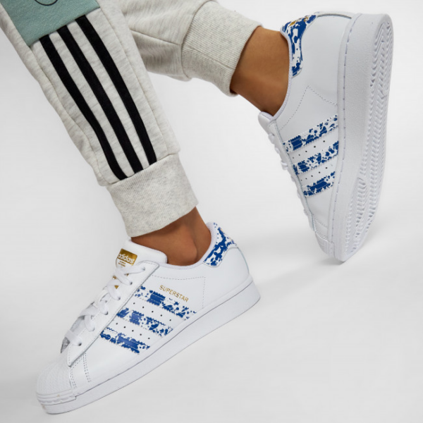Giày Adidas Superstar 'White Blue Splatter' FY7713 - Ảnh 5