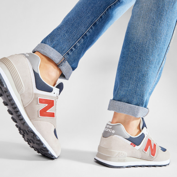 Giày New Balance 574 'Beige Red Blue' ML574SJ2 - Ảnh 2