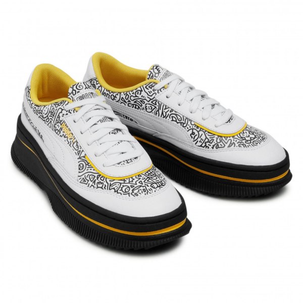 Giày Puma x Mr Doodle Deva 'White Yellow' 374221-01​ - Ảnh 3