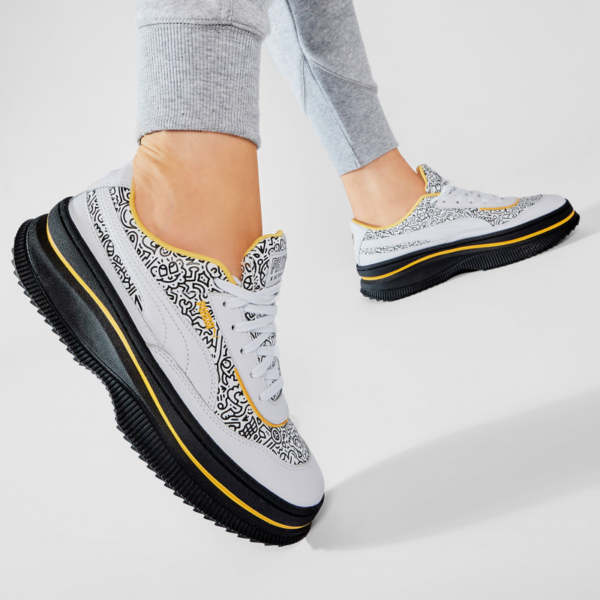 Giày Puma x Mr Doodle Deva 'White Yellow' 374221-01​ - Ảnh 2