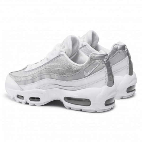 Giày Nike Air Max 95  Wmns White Metallic Silver DH3857-100 - Ảnh 3