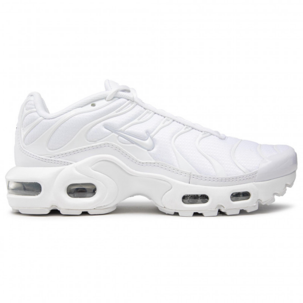 Giày Nike Air Max Plus GS 'White Metallic Silver' CW7044-100 - Ảnh 4