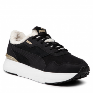 Giay Puma R78 Voyage Teddy Black Black Team Gold 382719-01