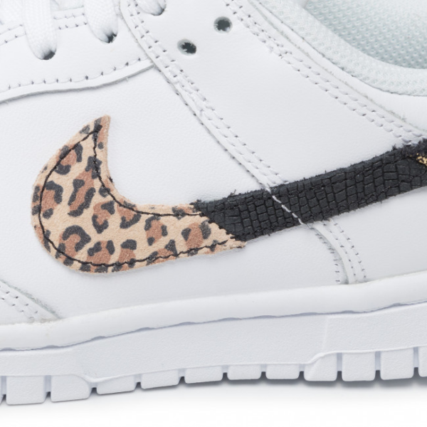 Giày Nike Dunk Low SE 'Animal Swoosh White Leopard' DD7099-100 - Ảnh 5