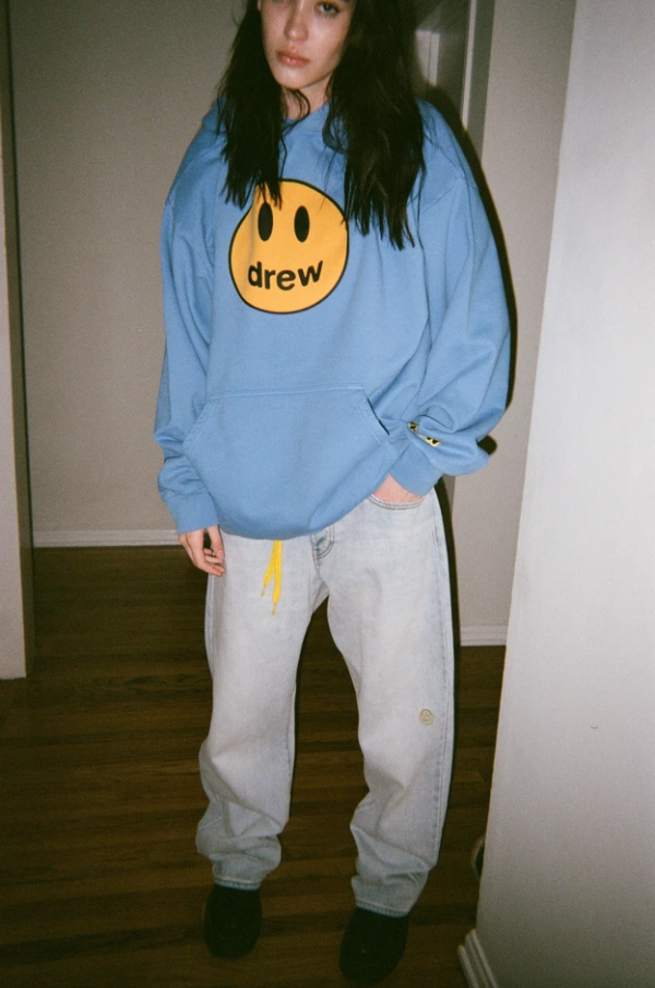 Áo Drew House Mascot Hoodie Sky Blue - Ảnh 5
