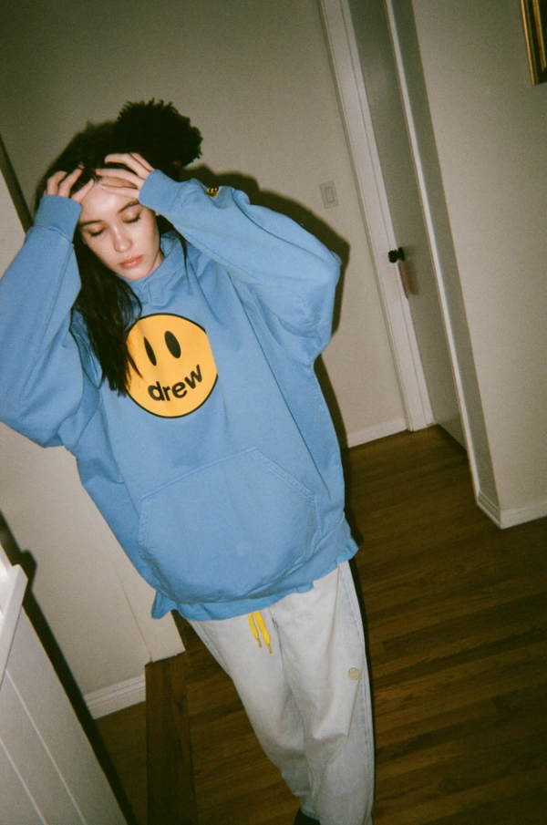 Áo Drew House Mascot Hoodie Sky Blue - Ảnh 3