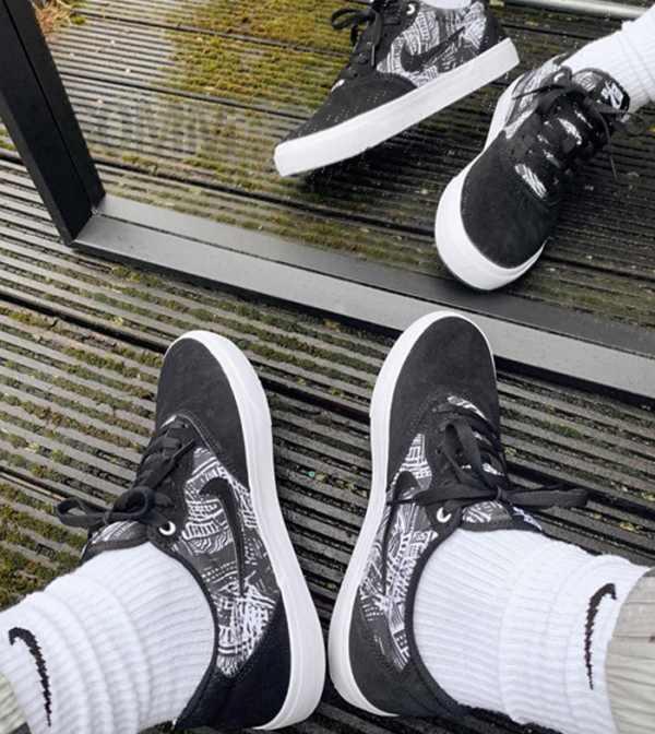 Giày Nike Chron Solarsoft SB Premium 'Black White' CK0980-004 - Ảnh 2