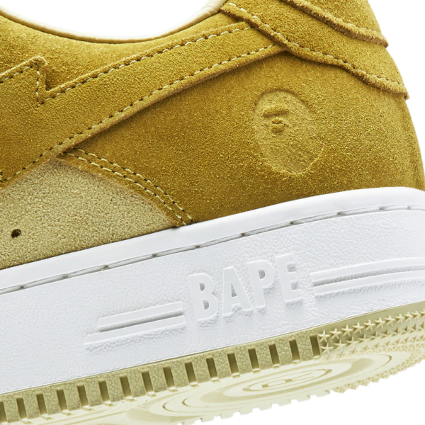 Giày A Bathing Ape Bape Sta 'Suede Yellow' 1I70-291-007 - Ảnh 5