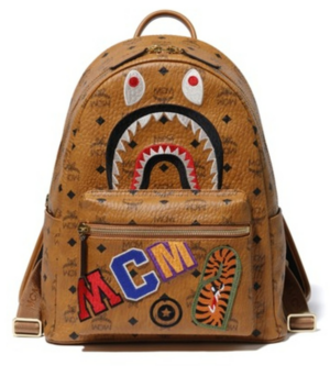 Balo MCMxBape Shark Stark Backpack Cognac 1F73-182-928
