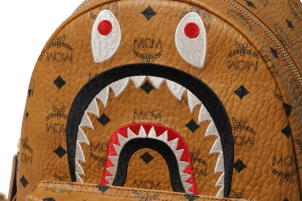 Balo MCMxBape Shark Stark Backpack Cognac 1F73-182-928 - Ảnh 4