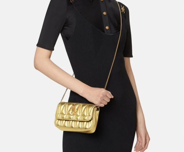 Túi Versace Virtus Pouch Gold DBFI002-1A02670-1X00V - Ảnh 3