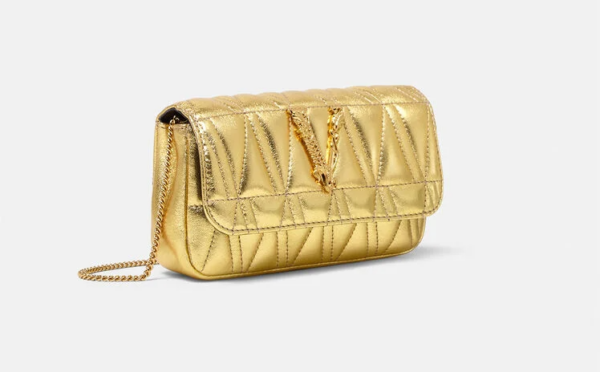 Túi Versace Virtus Pouch Gold DBFI002-1A02670-1X00V - Ảnh 4